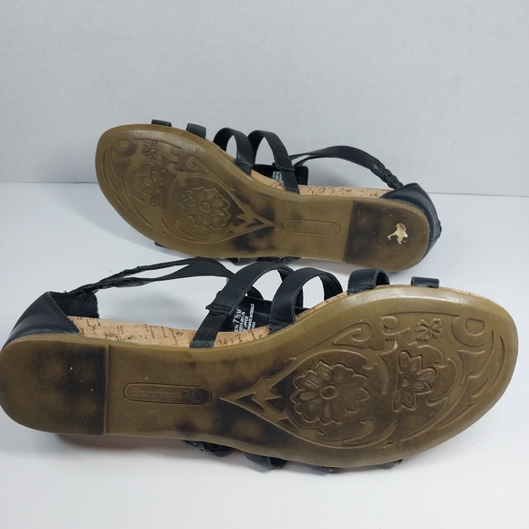 Baretaps Gweneth Strappy Black Leather Casual Sandals Size 7.5 Gladiator Shoes - Picture 15 of 15